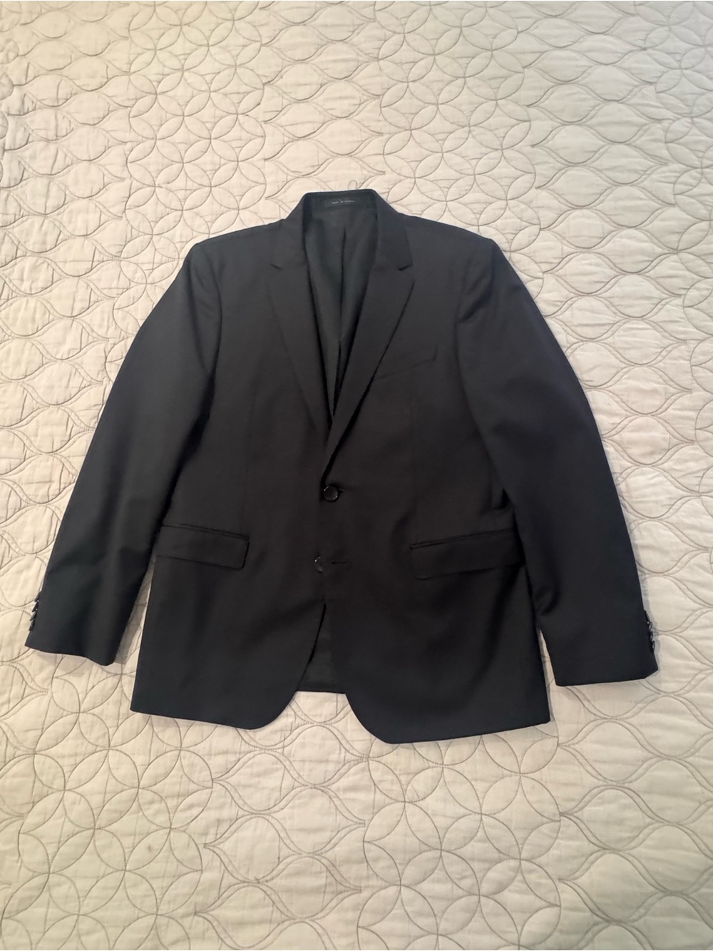 Hugo Boss Create Your Look 3-Piece Black Suit Guabello Super 120 Wool